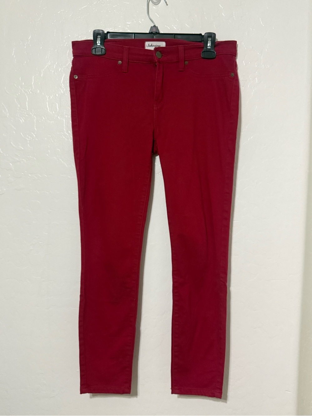 Lakeview Denim Women's Skinny Red Jeans